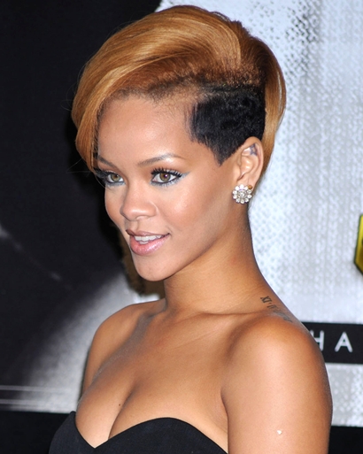 Rihanna Short Hairstyles From Back. Rihanna#39;s different short